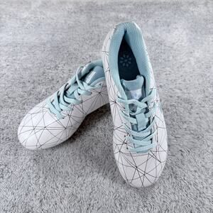 NWOB - RIP-IT Kids' Girls Mia FG Soccer Cleats White Teal JC2000  Size 2